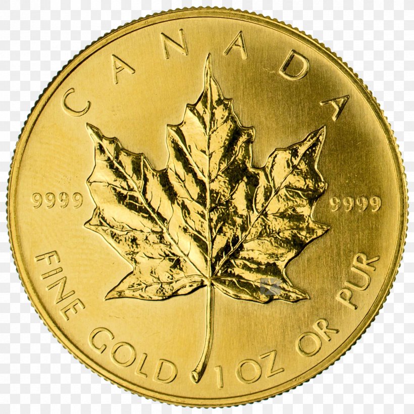 Canadian Gold Maple Leaf Ounce Obverse And Reverse, PNG, 2400x2400px, Canadian Gold Maple Leaf, Ancient Greek Coinage, Aureus, Bullion Coin, Canadian Maple Leaf Download Free