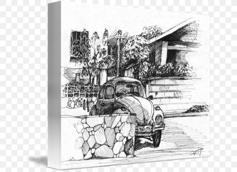 Motor Vehicle Sketch, PNG, 650x596px, Motor Vehicle, Art, Artwork, Black And White, Car Download Free