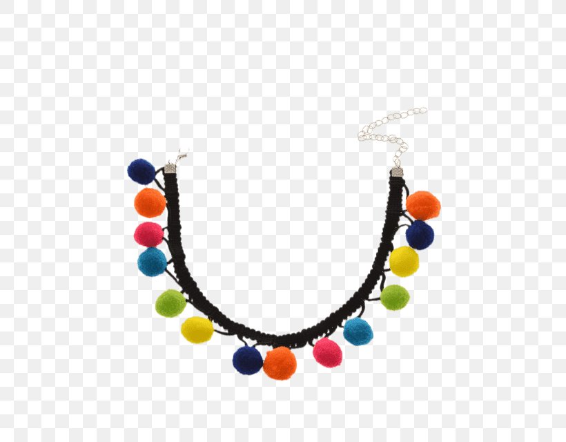 Necklace Bead Choker Jewellery Pom-pom, PNG, 480x640px, Necklace, Bead, Bitxi, Body Jewellery, Body Jewelry Download Free