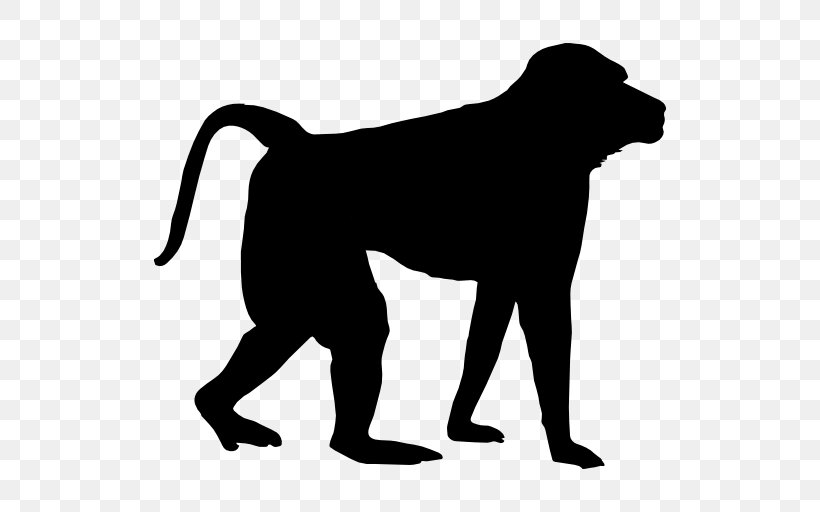 Chimpanzee Gorilla Monkey, PNG, 512x512px, Chimpanzee, Big Cats, Black, Black And White, Carnivoran Download Free