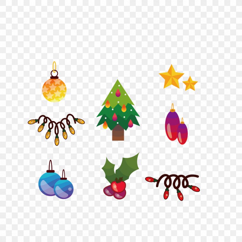 Christmas Tree Santa Claus Christmas Decoration, PNG, 1000x1000px, Christmas, Body Jewelry, Christmas Decoration, Christmas Ornament, Christmas Tree Download Free