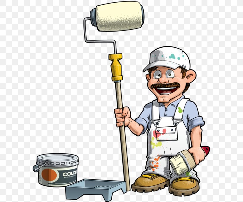 House Painter And Decorator Clip Art Vector Graphics Illustration Image, PNG, 600x683px, House Painter And Decorator, Building, Cartoon, Cook, Finger Download Free