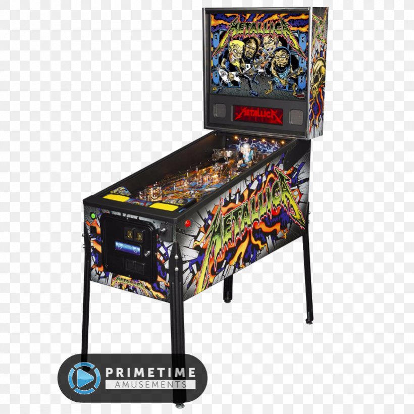 The Pinball Arcade Metallica Stern Electronics, Inc. Arcade Game, PNG, 821x821px, Watercolor, Cartoon, Flower, Frame, Heart Download Free