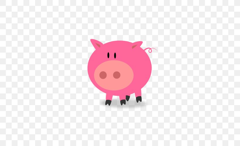 Domestic Pig Clip Art, PNG, 500x500px, Domestic Pig, Cartoon, Drawing, Free Content, Icon Design Download Free