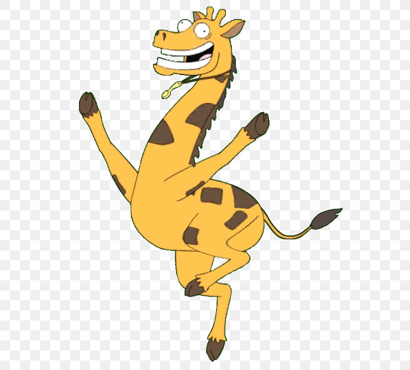 Giraffe Animation Glenn Quagmire Dance, PNG, 582x739px, Giraffe, Animated Cartoon, Animation, Carnivoran, Cartoon Download Free