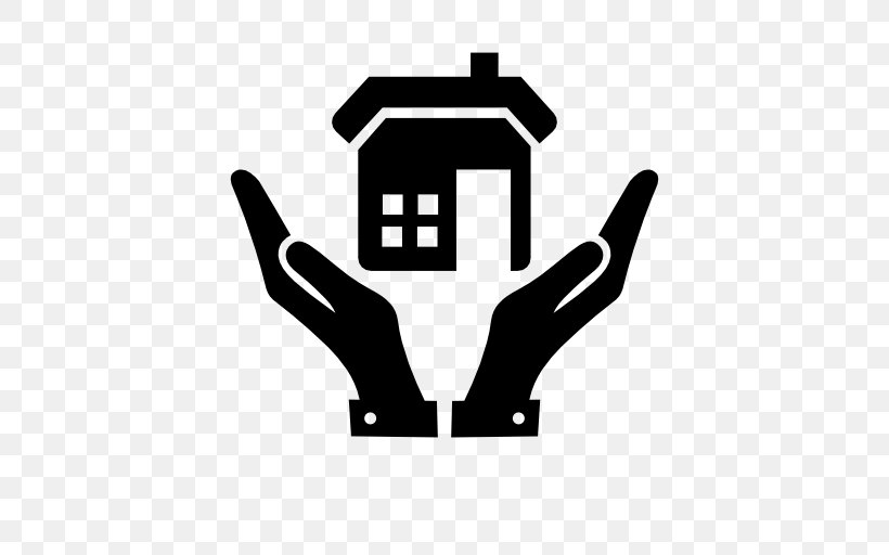 House Hand, PNG, 512x512px, House, Black, Black And White, Brand, Building Download Free