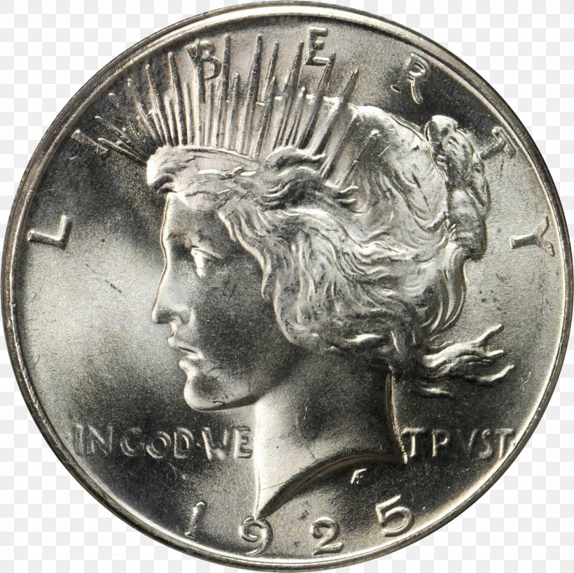 Dollar Coin Silver Dime Peace Dollar, PNG, 1600x1600px, Coin, Currency, Dime, Dollar Coin, Flowing Hair Dollar Download Free
