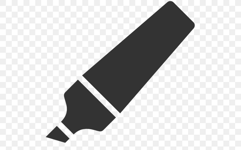 Marker Pen Highlighter Pens Clip Art, PNG, 512x512px, Marker Pen, Black, Hardware Accessory, Highlighter, Icon Design Download Free