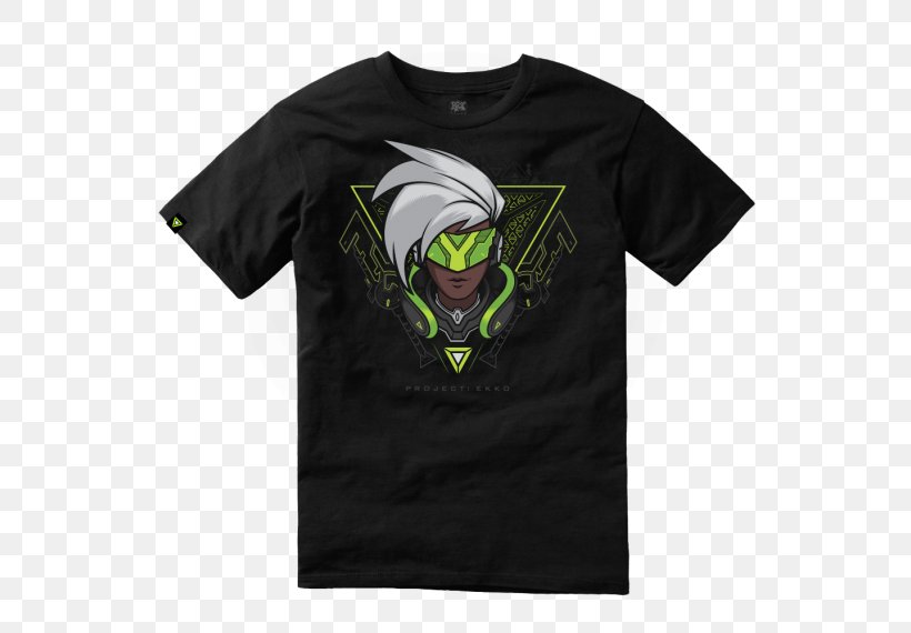 T-shirt League Of Legends Clothing Riot Games, PNG, 570x570px, Tshirt, Active Shirt, Black, Brand, Champion Download Free