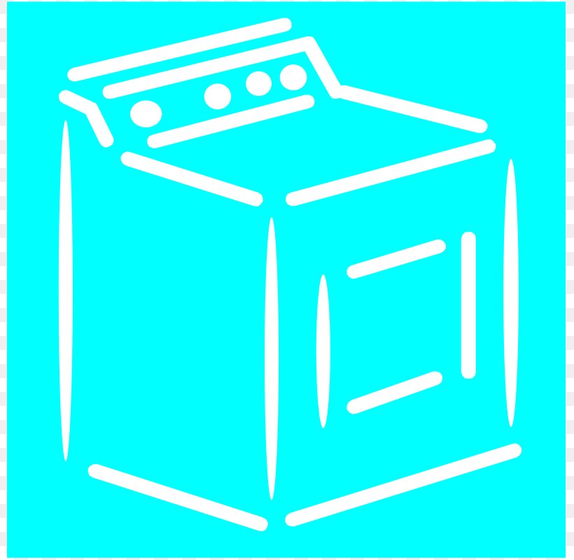 Washing Machines Laundry Clip Art, PNG, 800x800px, Washing Machines, Aqua, Area, Blue, Brand Download Free