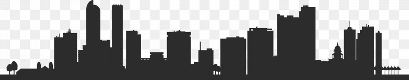 Denver Skyline Silhouette Royalty-free, PNG, 3000x594px, Denver, Black And White, Building, City, Drawing Download Free