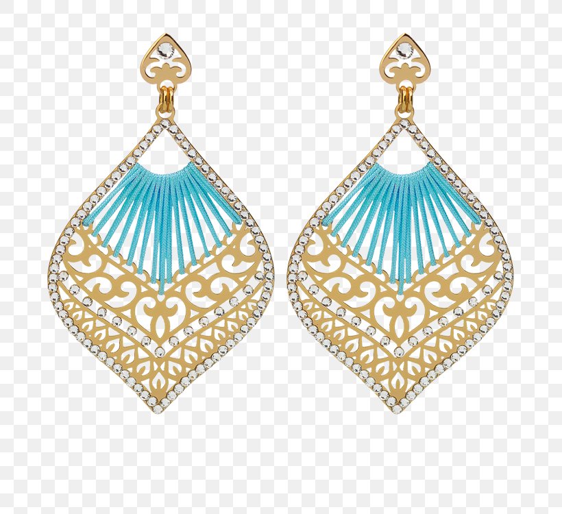 Earring Turquoise Crystal Gold Swarovski AG, PNG, 750x750px, Earring, Blue, Body Jewellery, Body Jewelry, Crystal Download Free