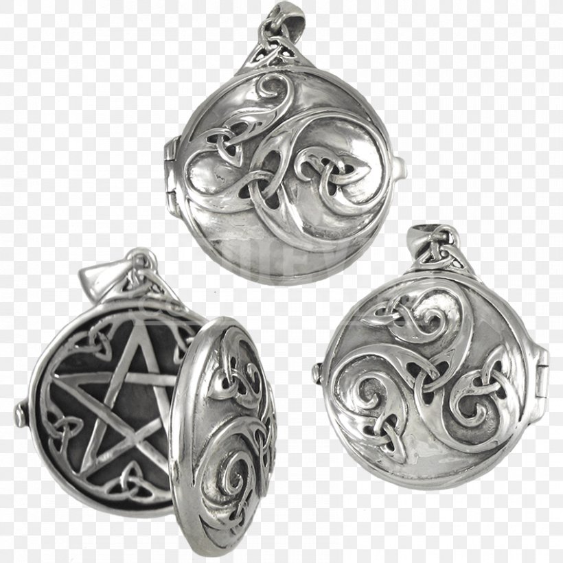 Locket Earring Sterling Silver Celtic Knot, PNG, 850x850px, Locket, Amulet, Body Jewelry, Celtic Knot, Charms Pendants Download Free