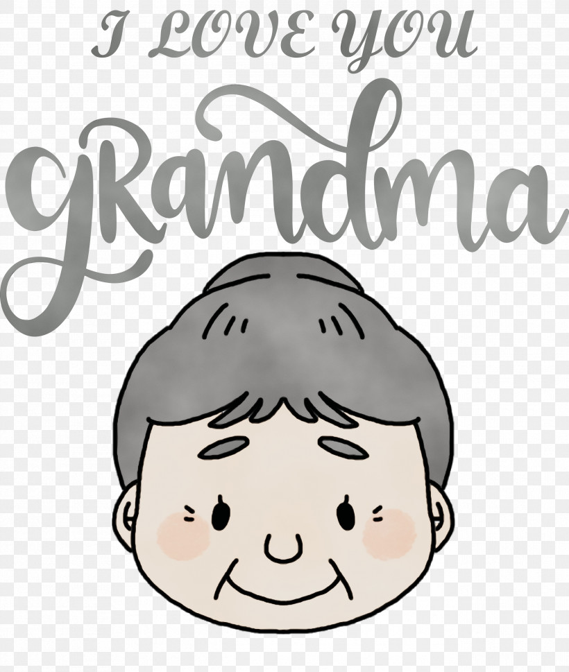 Cartoon Happiness Line Behavior Human, PNG, 2537x3000px, Grandma, Behavior, Biology, Cartoon, Geometry Download Free