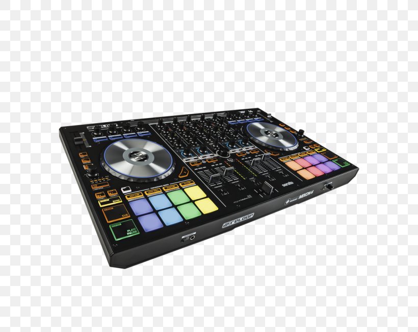 Reloop Mixon-4 DJ Controller Djay Disc Jockey Audio Mixers, PNG, 650x650px, Watercolor, Cartoon, Flower, Frame, Heart Download Free
