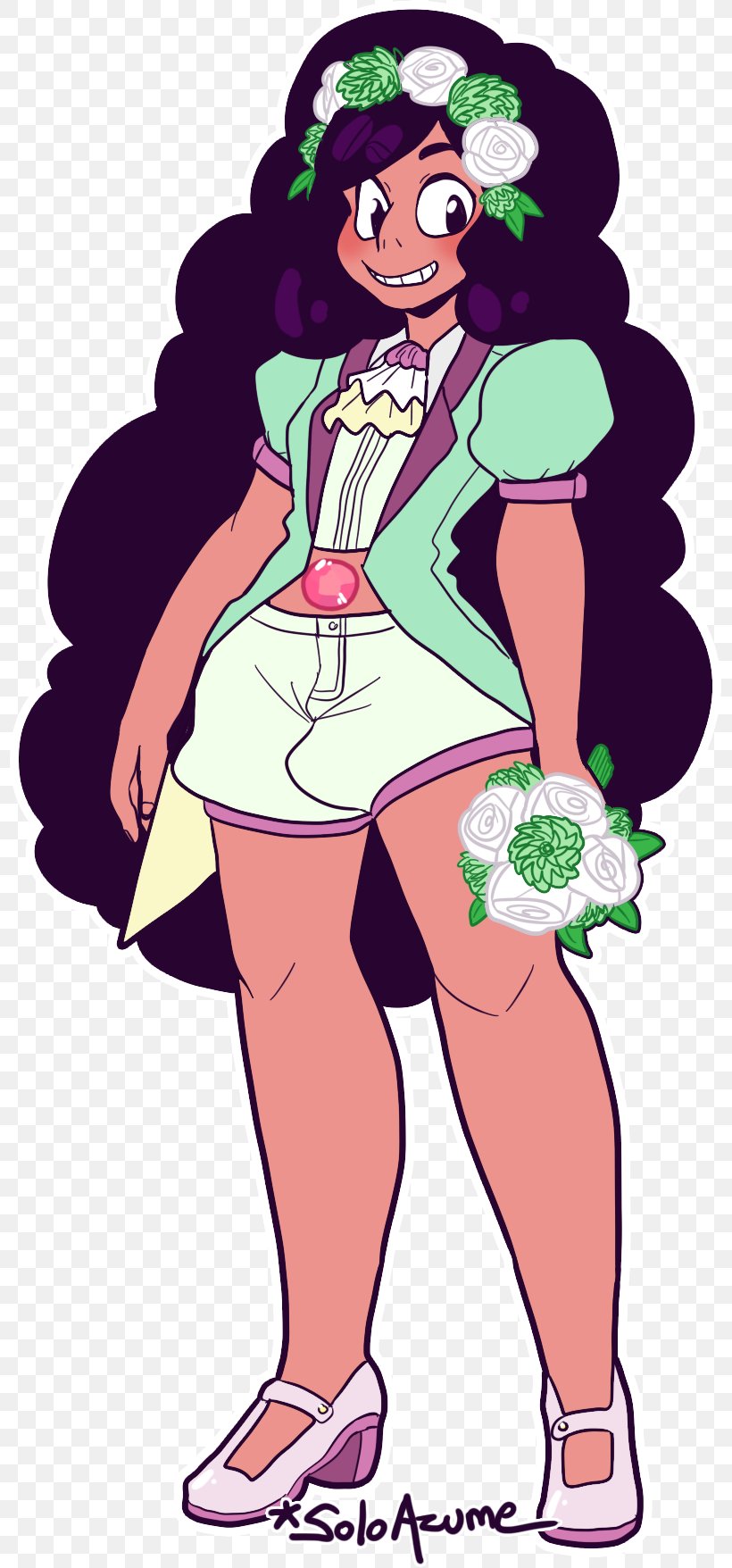 Stevonnie Garnet Steven Universe Connie, PNG, 799x1756px, Watercolor, Cartoon, Flower, Frame, Heart Download Free