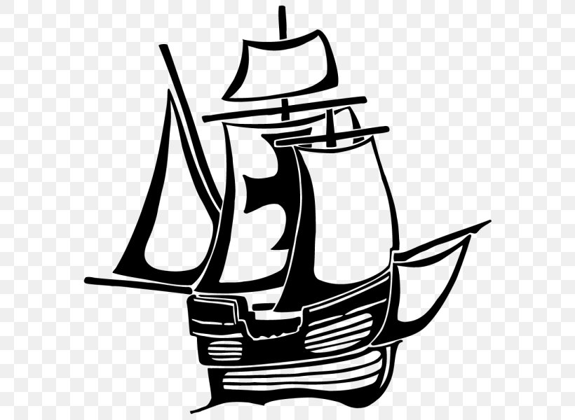 Voyages Of Christopher Columbus Santa María Niña Ship Clip Art, PNG, 600x600px, Voyages Of Christopher Columbus, Artwork, Black And White, Boat, Caravel Download Free