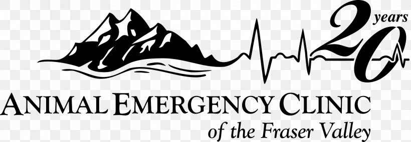 Animal Emergency Clinic Of The Fraser Valley Langley City Logo, PNG, 2531x877px, Langley City, Area, Art, Artwork, Black Download Free