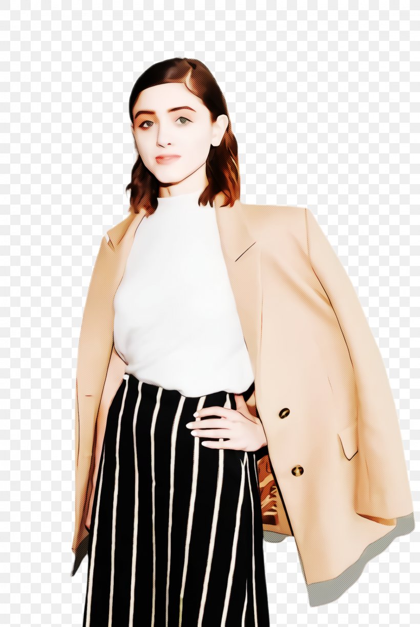 Coat Cartoon, PNG, 1636x2448px, Natalia Dyer, Beige, Blazer, Blouse, Clothing Download Free