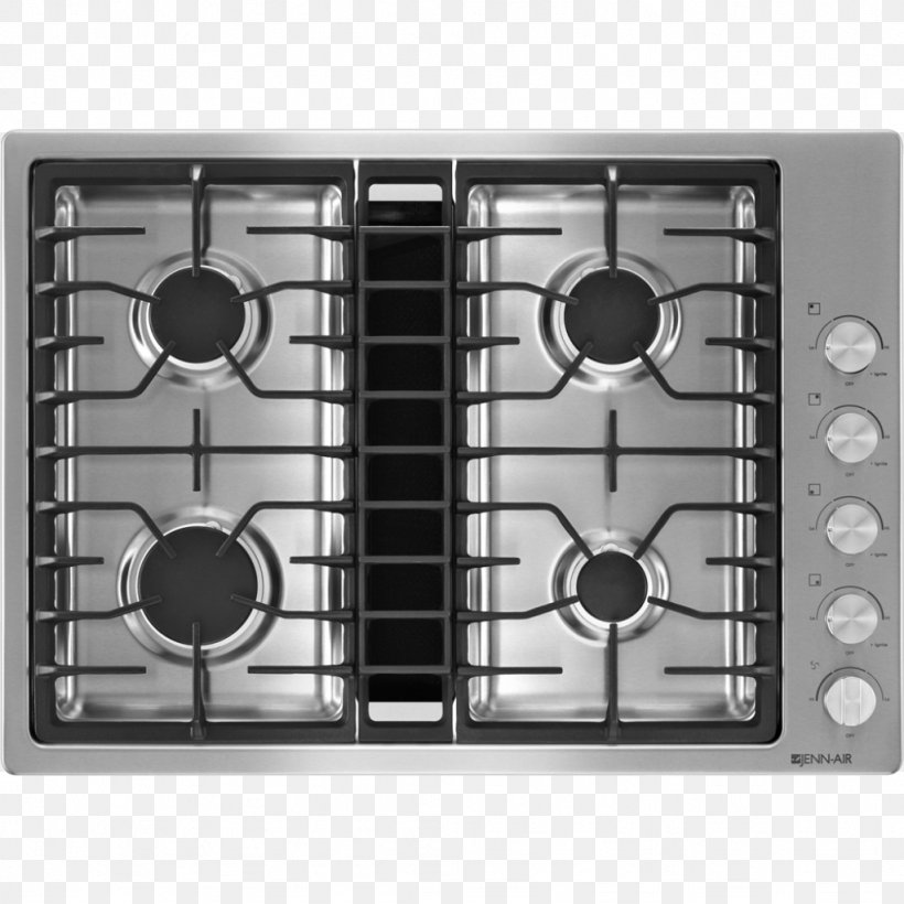 Jenn-Air Stainless Steel Home Appliance Cooking Ranges Gas Burner, PNG, 1024x1024px, Jennair, Black And White, Brenner, Cast Iron, Centrifugal Fan Download Free