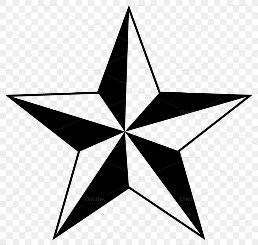 Nautical Star Clip Art Tattoo Openclipart, PNG, 1000x952px, Nautical Star, Art, Black And White, Color, Document Download Free