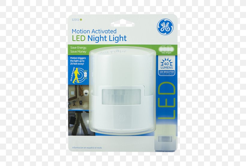 Nightlight Motion Sensors GE LED Motion Activated Night Light LED Lamp, PNG, 555x555px, Light, Electronic Device, General Electric, Led Lamp, Lightemitting Diode Download Free