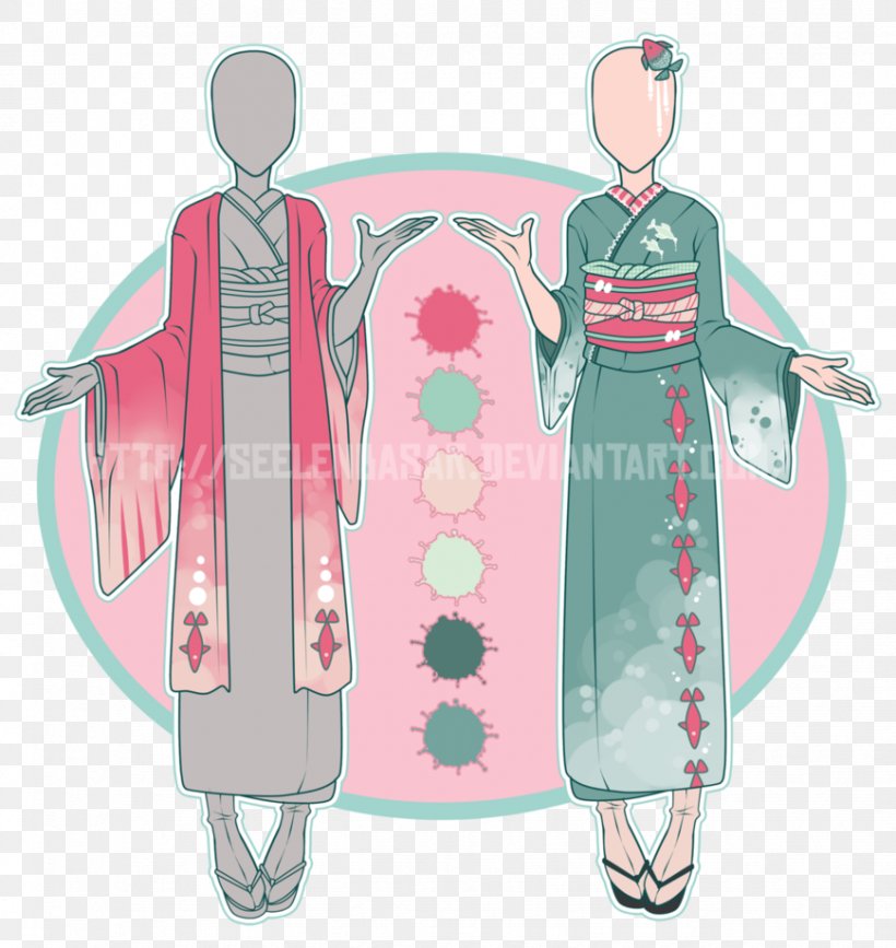 Clothing Drawing Kimono Outerwear Dress, PNG, 869x919px, Clothing, Art, Costume, Costume Design, Deviantart Download Free