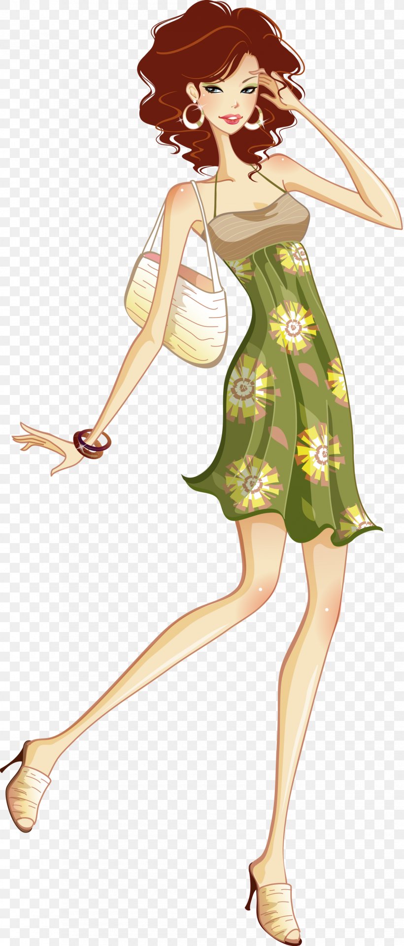 Woman Fashion, PNG, 1680x3927px, Watercolor, Cartoon, Flower, Frame, Heart Download Free