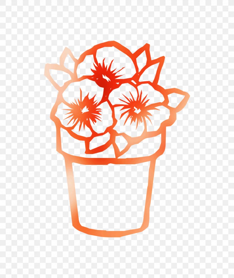 Clip Art Line Cut Flowers, PNG, 1600x1900px, Cut Flowers, Flower, Flowerpot, Herbaceous Plant, Orange Download Free