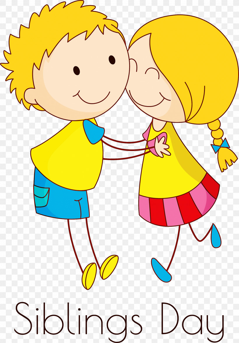 Happy Siblings Day, PNG, 2095x3000px, Happy Siblings Day, Cartoon, Celebrating, Child, Child Art Download Free