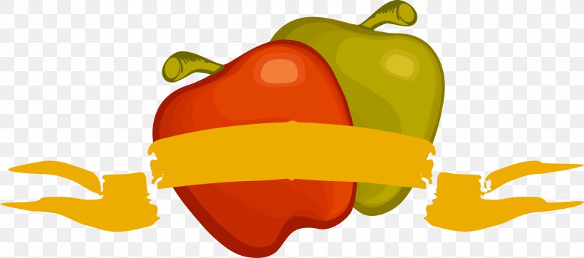 Apple Chili Pepper Clip Art, PNG, 3001x1327px, Apple, Auglis, Banner, Bell Pepper, Bell Peppers And Chili Peppers Download Free