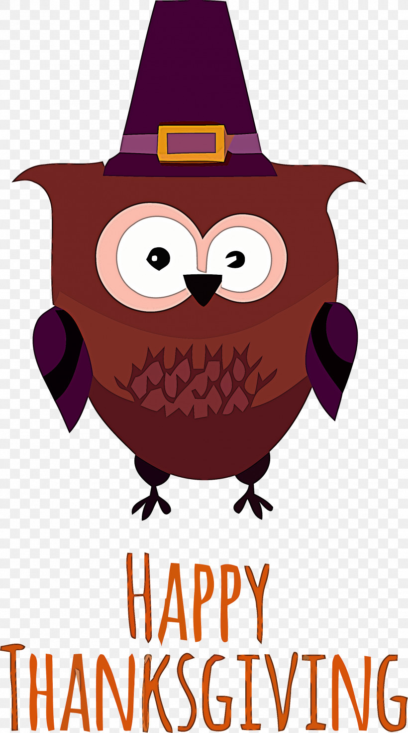 Owl Cartoon Bird Of Prey Bird Eastern Screech Owl, PNG, 1936x3471px, Thanksgiving Owl, Autumn, Bird, Bird Of Prey, Cartoon Download Free