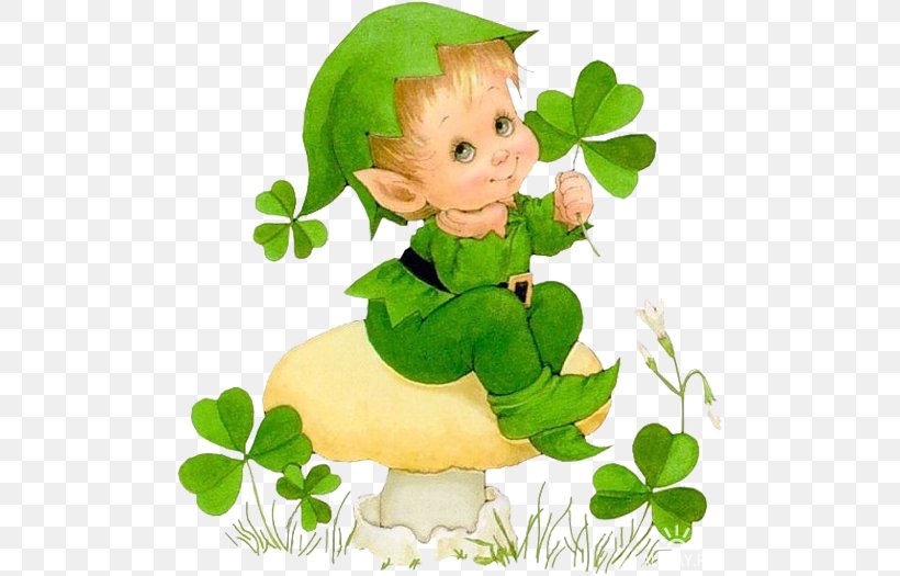Ireland The Luck Of The Irish Irish People Saint Patrick's Day Leprechaun, PNG, 500x525px, Ireland, Blessing, Elf, Fictional Character, Flowering Plant Download Free