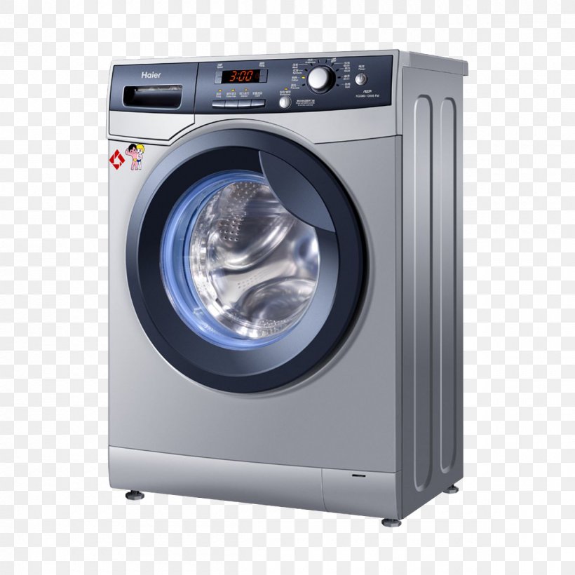 Washing Machine Haier Home Appliance, PNG, 1200x1200px, Washing Machine, Clothes Dryer, Computer Appliance, Concepteur, Designer Download Free