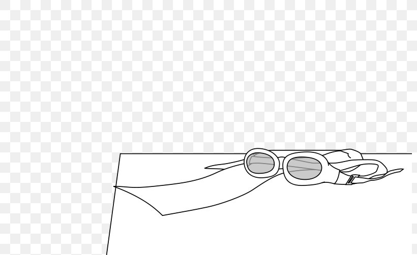 Glasses Goggles White, PNG, 800x502px, Glasses, Area, Black, Black And White, Diagram Download Free