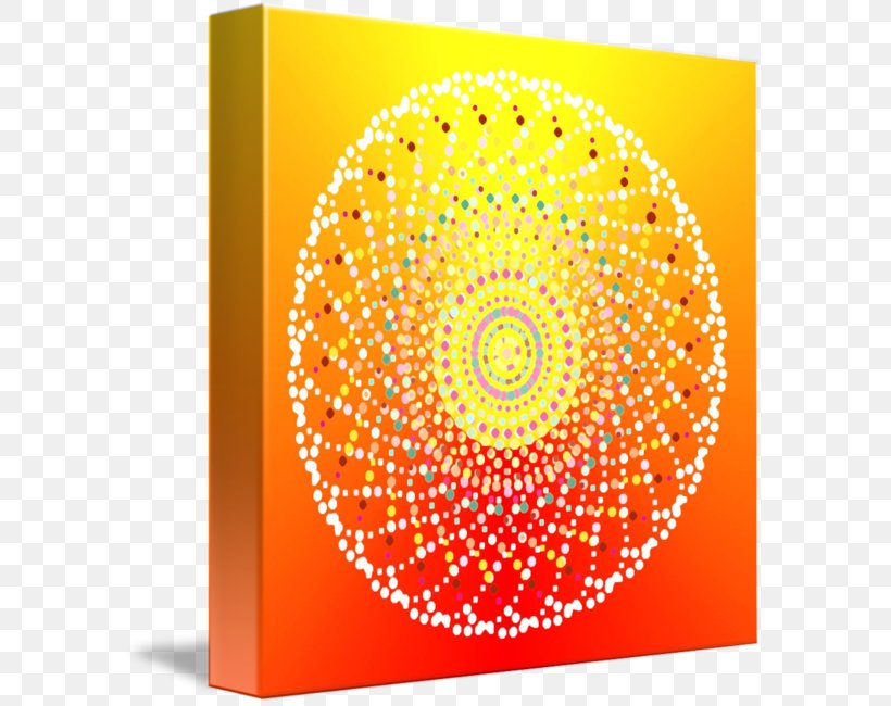 Imagekind Art Mandala Poster Circle, PNG, 589x650px, Imagekind, Art, Canvas, Mandala, Orange Download Free