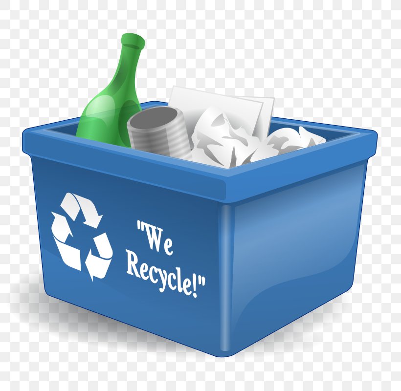 Recycling Bin Rubbish Bins & Waste Paper Baskets Clip Art, PNG, 800x800px, Recycling, Blue, Box, Computer Recycling, Drinkware Download Free