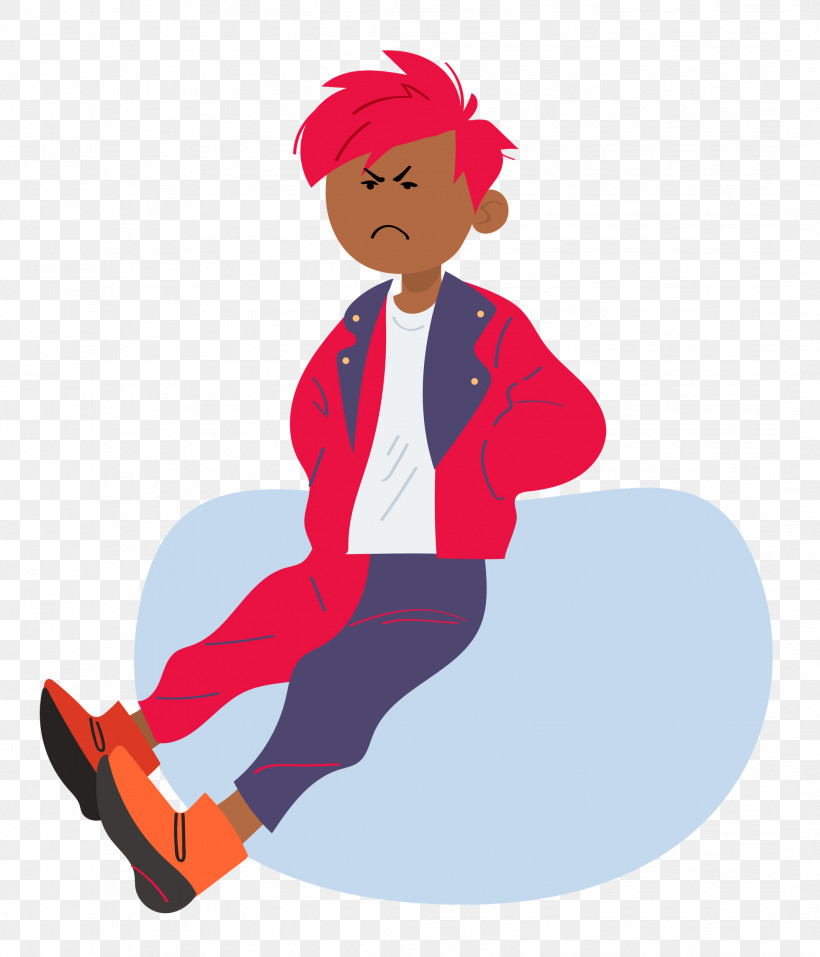 Cartoon Character Red Sitting Headgear, PNG, 2141x2500px, Cartoon, Behavior, Character, Headgear, Hm Download Free