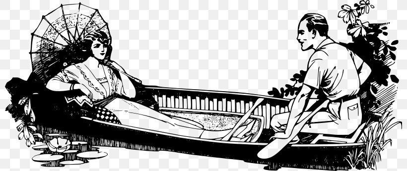 Clip Art, PNG, 800x345px, Boat, Automotive Design, Black And White, Boating, Cartoon Download Free