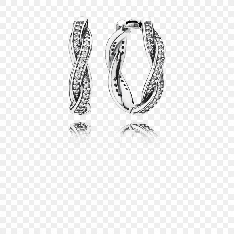 Earring Pandora Cubic Zirconia Jewellery Silver, PNG, 1000x1000px, Earring, Body Jewelry, Chain, Cubic Zirconia, Customer Service Download Free