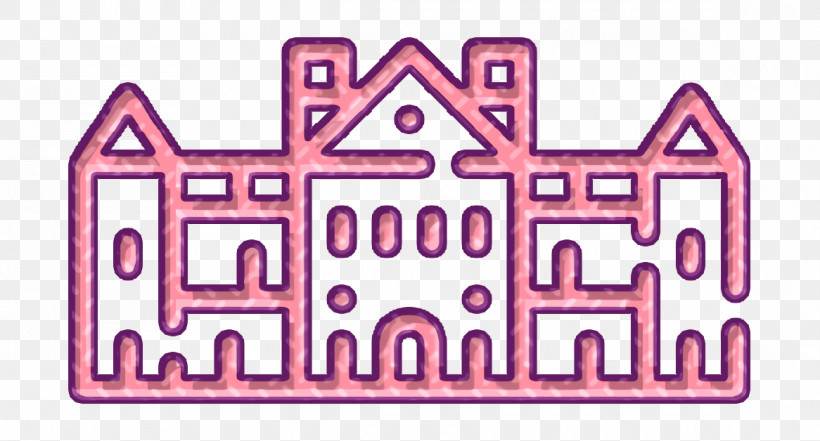 Building Icon Royal Palace Icon Palace Icon, PNG, 1166x628px, Building Icon, Line, Magenta, Palace Icon, Pink Download Free
