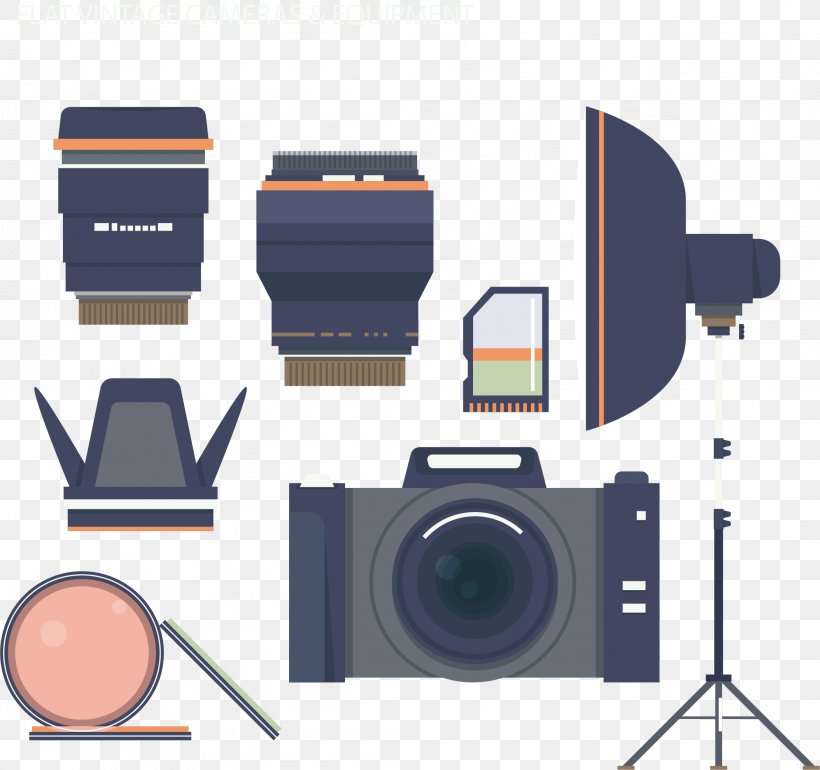 Camera Photography Download, PNG, 2108x1982px, Camera, Camera Accessory, Cameras Optics, Designer, Flat Design Download Free