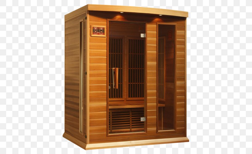 Infrared Sauna Far Infrared Hot Tub, PNG, 500x500px, Infrared Sauna, Armoires Wardrobes, Bathroom, Cedar Wood, Electric Heating Download Free