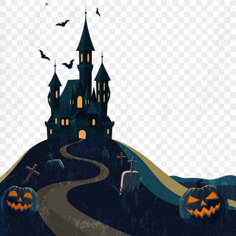 Halloween Haunted Attraction Clip Art, PNG, 1000x1000px, Halloween, Drawing, Haunted Attraction, Haunted House, Playlist Download Free