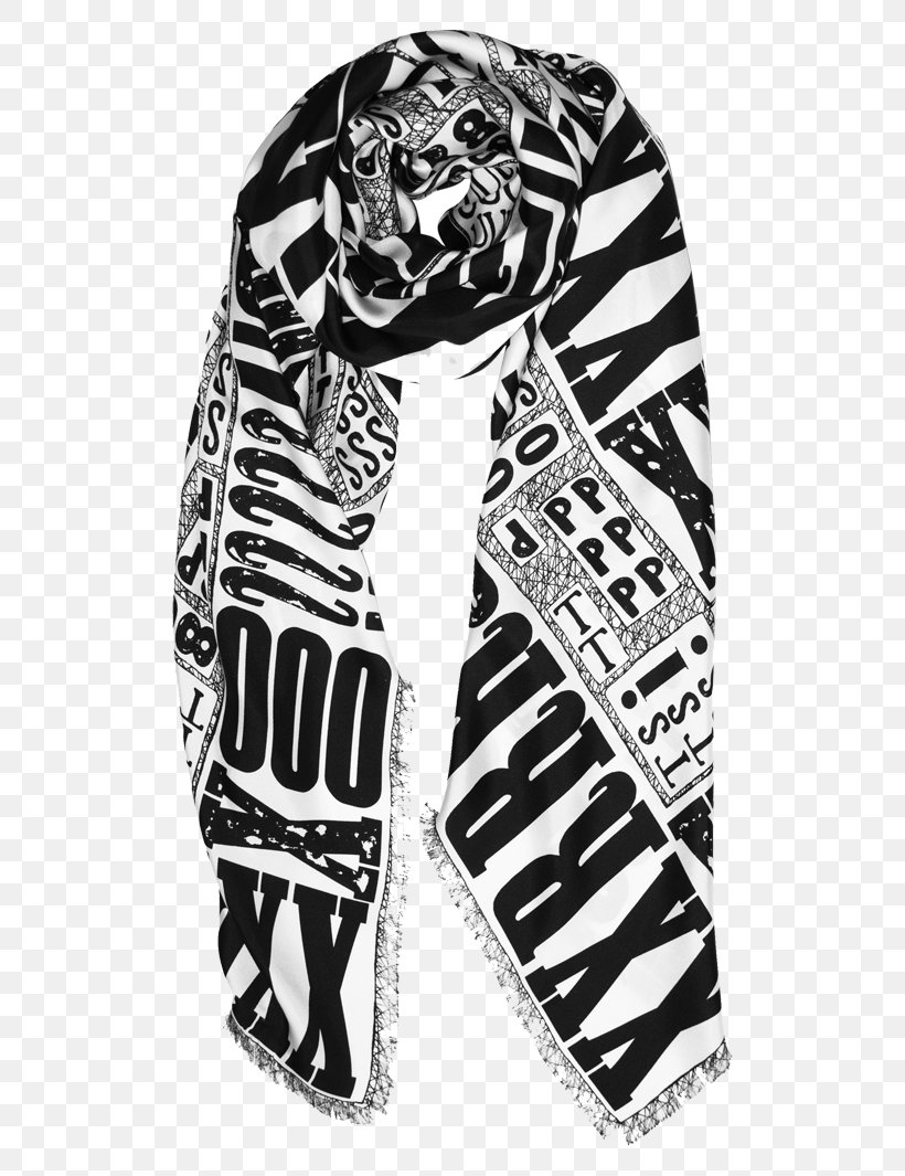 Scarf Silk Digital Printing, PNG, 548x1065px, Scarf, Black And White, Coat, Designer, Digital Printing Download Free