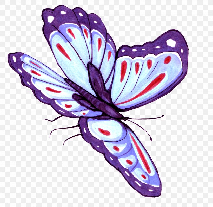 Butterfly Purple Violet, PNG, 2268x2200px, Butterfly, Arthropod, Butterflies And Moths, Drawing, Gratis Download Free