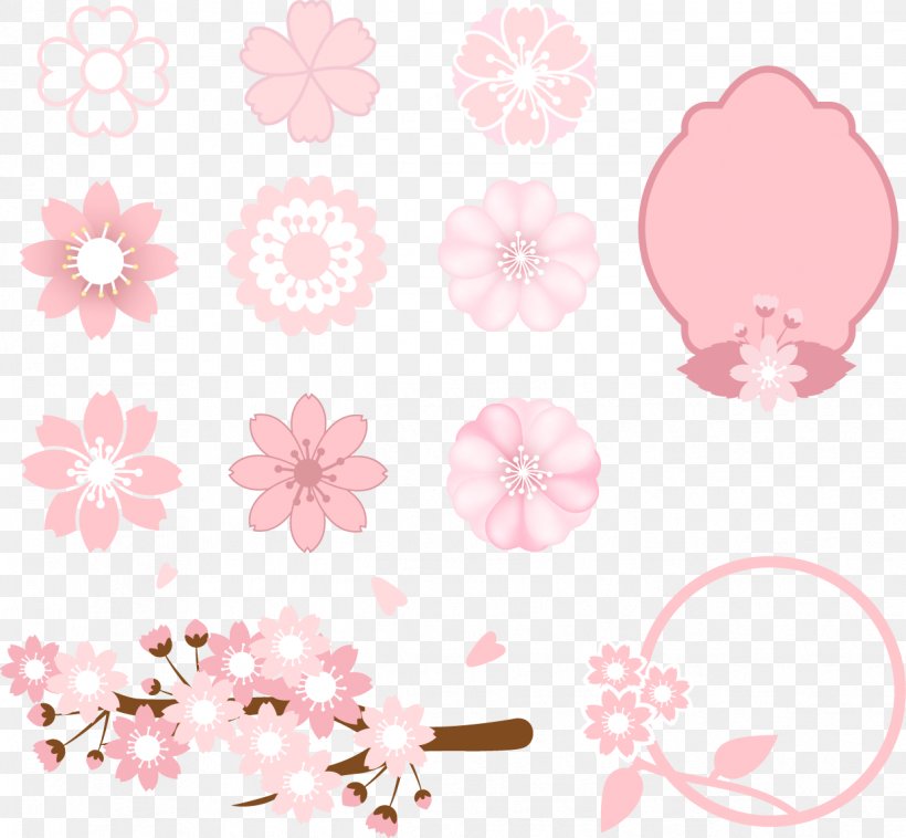 Cherry Blossom Illustration, PNG, 1239x1146px, Cherry Blossom, Blossom, Cherry, Floral Design, Flower Download Free