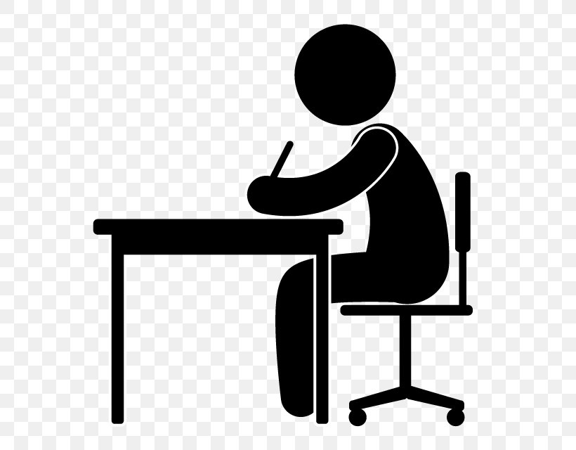 Clip Art Table Desk Furniture Openclipart, PNG, 640x640px, Table, Artwork, Black And White, Chair, Communication Download Free