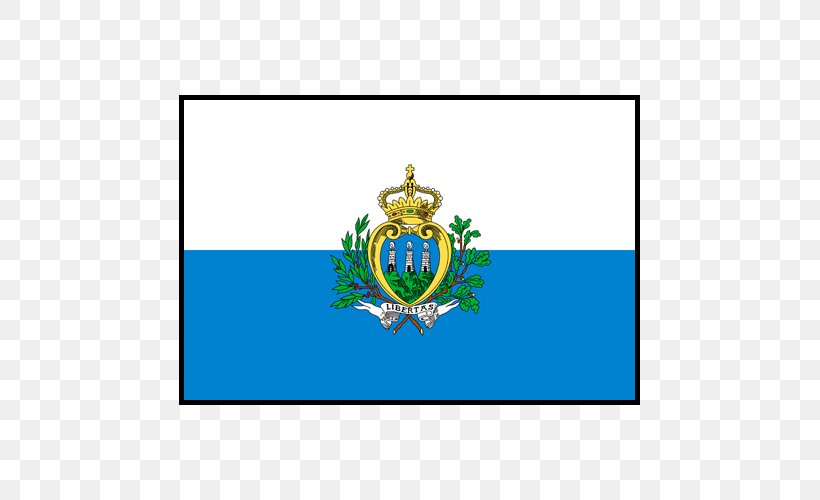 Flag Of San Marino Flags Of The World National Flag, PNG, 500x500px, San Marino, Brand, Crest, Emblem, Flag Download Free