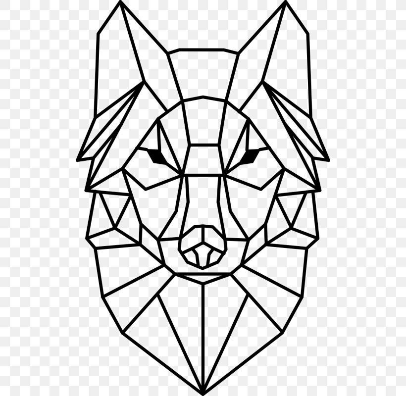 Gray Wolf Geometry Wall Decal, PNG, 800x800px, Gray Wolf, Area, Art, Artwork, Black Download Free